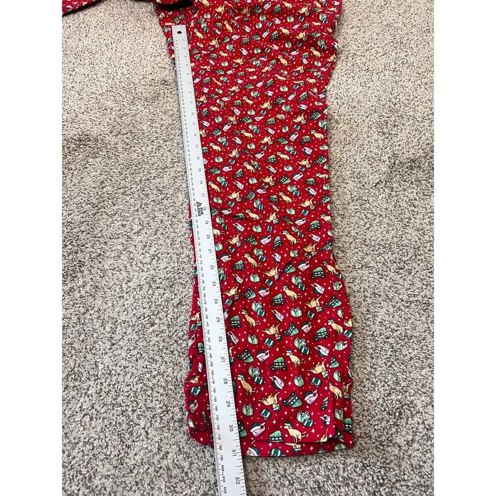 Vineyard Vines Mens L Preppy Coastal Old Money Christmas Dog Whale Pajama Pants